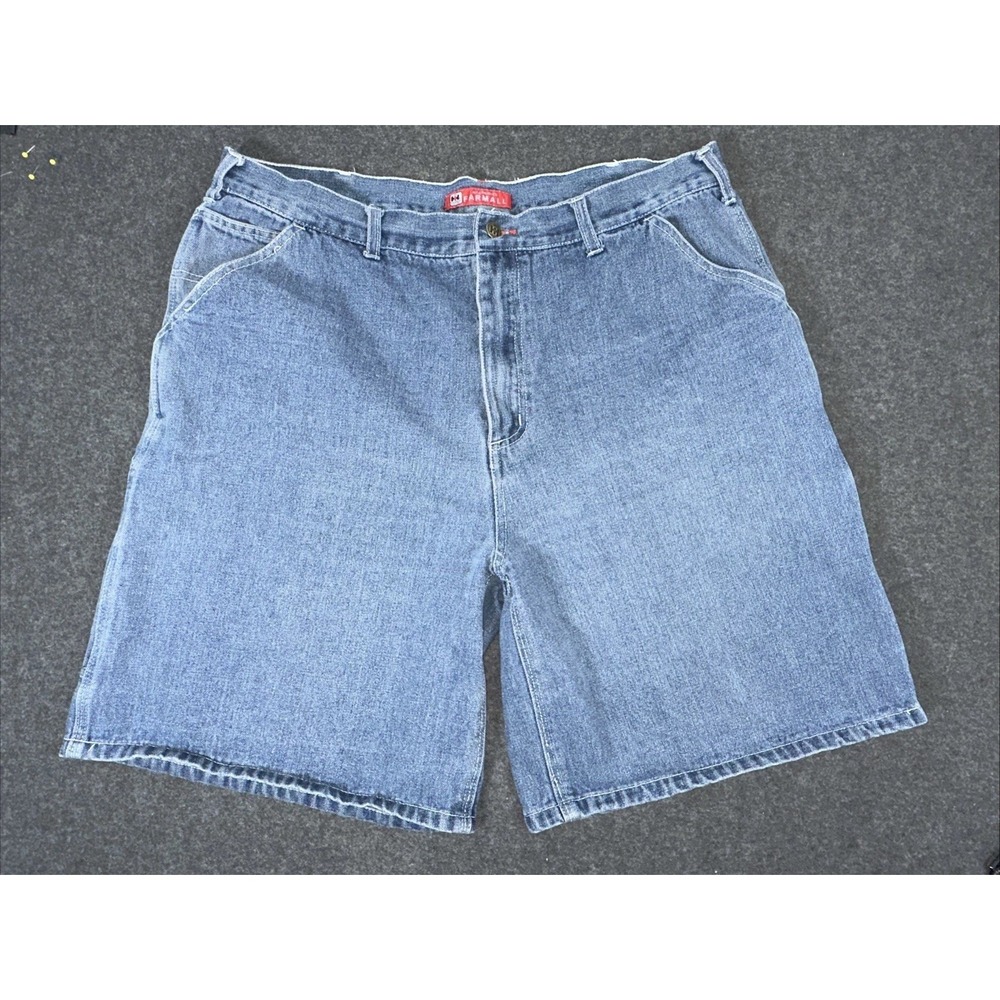 McCormick Farmall Vintage Denim Shorts — Size 38 Waist